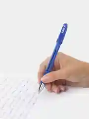 Синий шариковая ручка, тонкая линяя письма