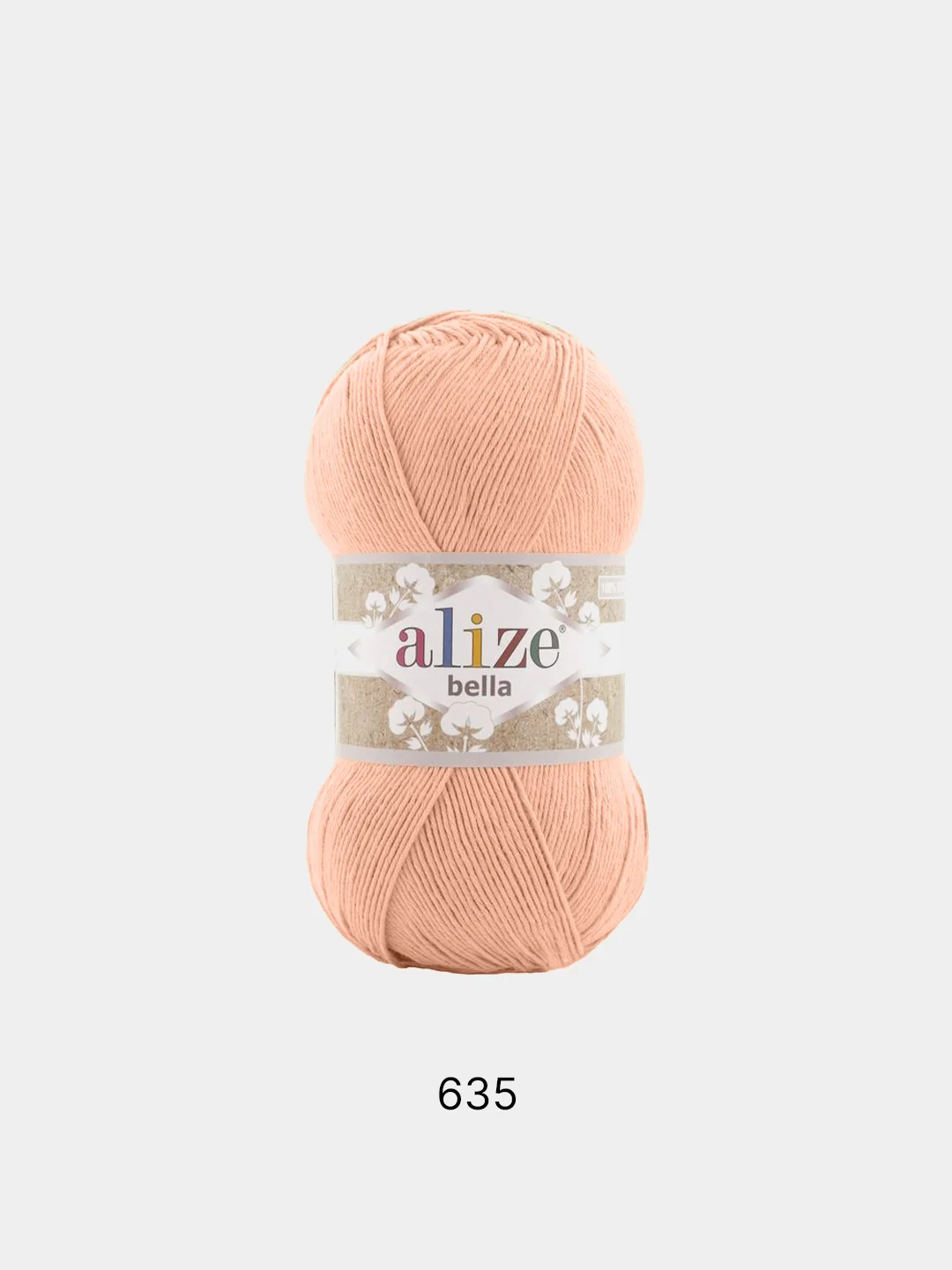 Карамельный пряжа Alize Bella 100% Хлопок 100 г 360 м