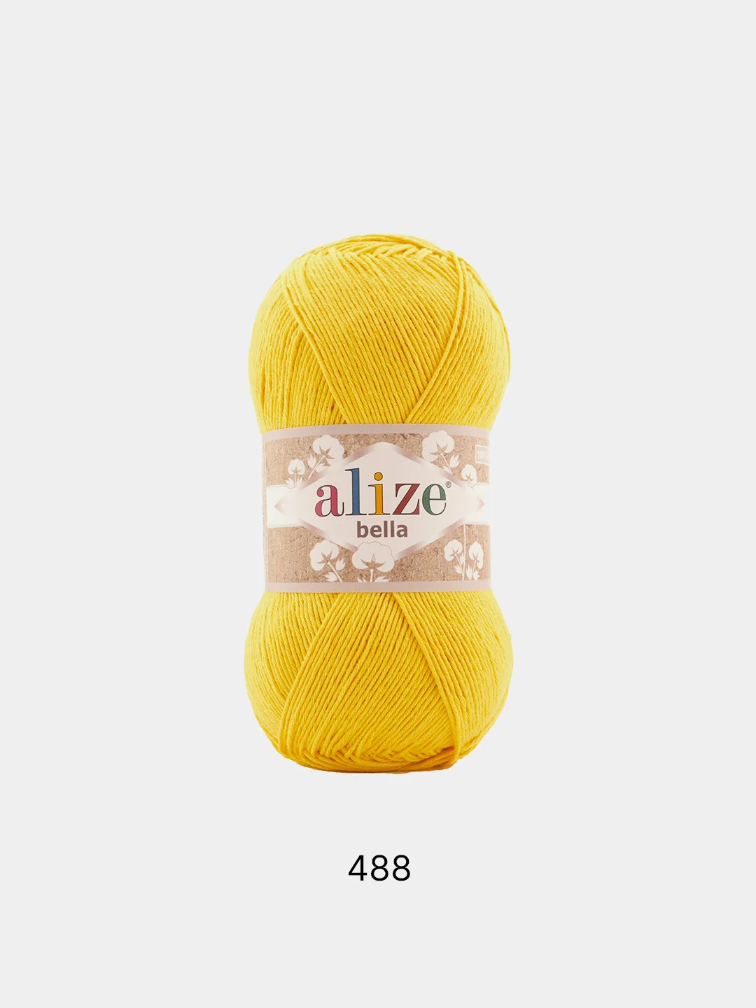 Желтый пряжа Alize Bella 100% Хлопок 100 г 360 м