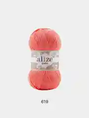 Пастельно-коралловый пряжа Alize Bella 100% Хлопок 100 г 360 м