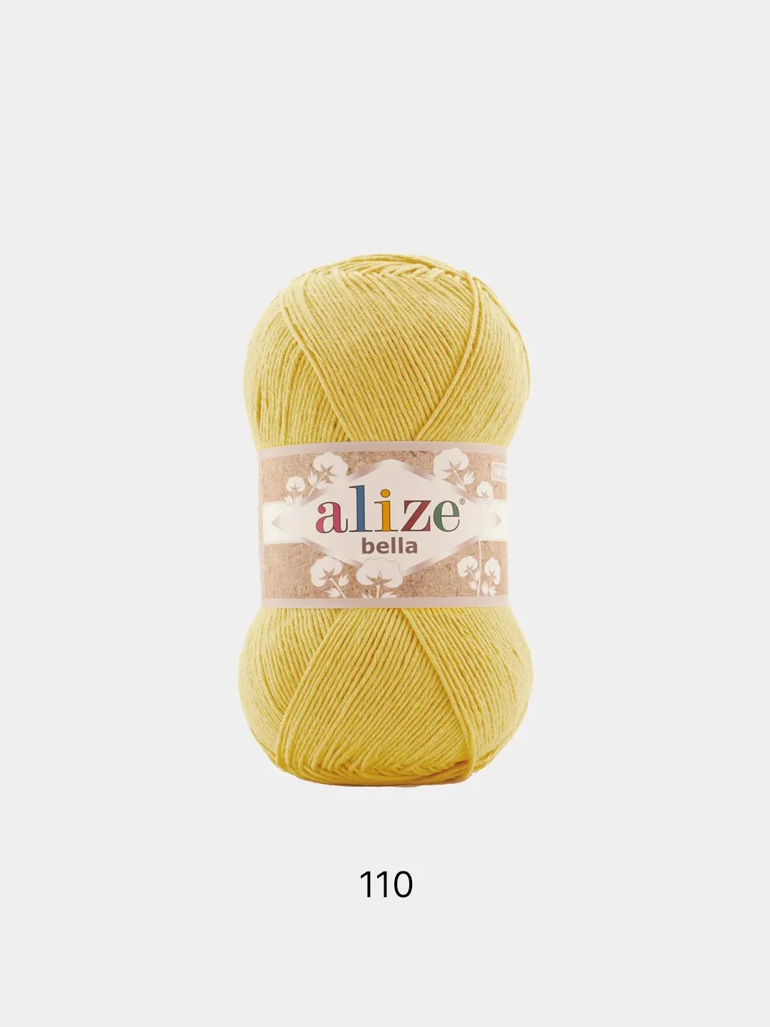 Светло-жёлтый пряжа Alize Bella 100% Хлопок 100 г 360 м
