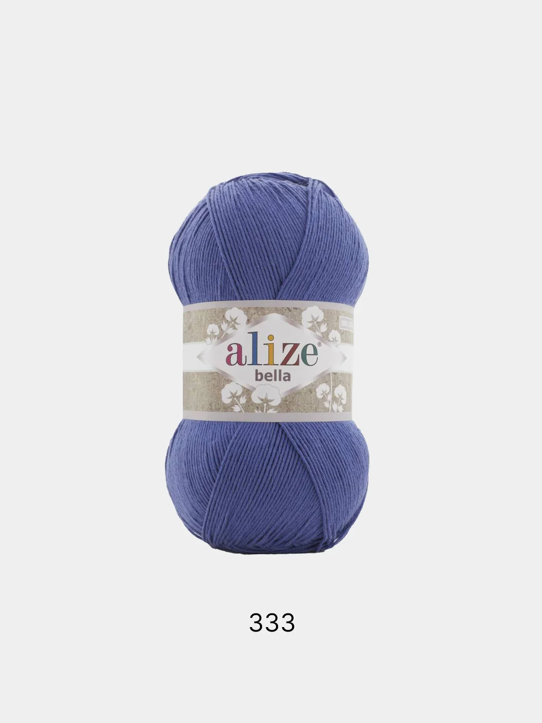 Синий пряжа Alize Bella 100% Хлопок 100 г 360 м