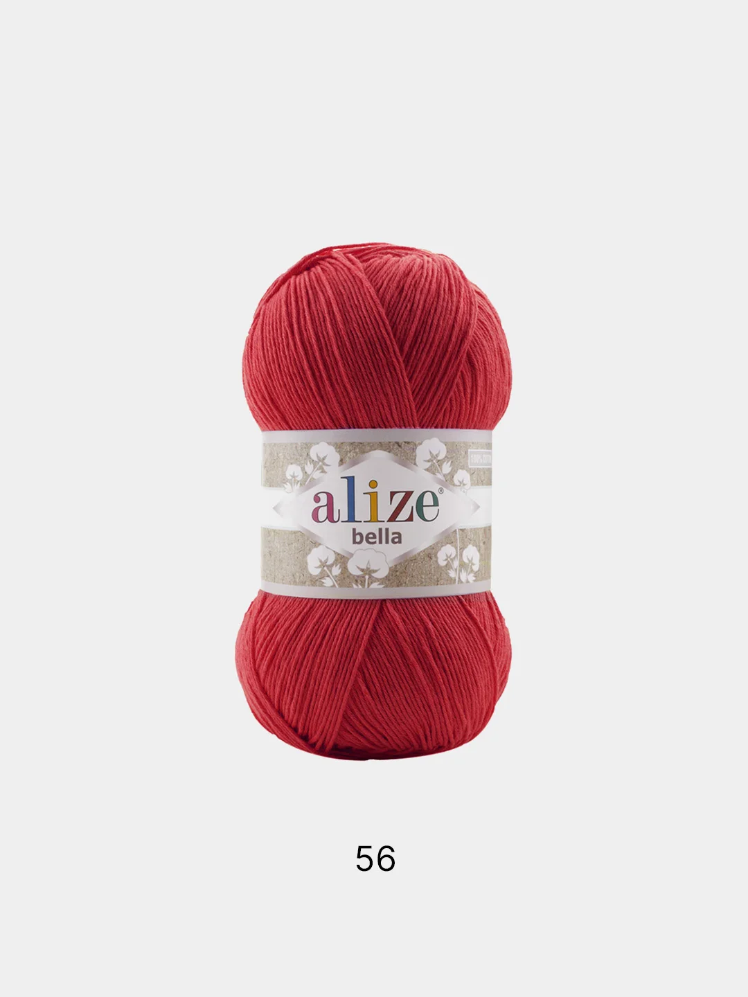 Красный пряжа Alize Bella 100% Хлопок 100 г 360 м