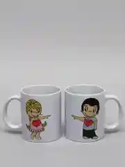 Парные кружки для влюбленных Он и она, набор 2 кружки