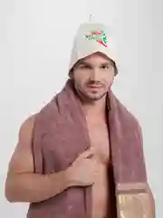 Бирюзовый шапка для бани и сауны, классическая