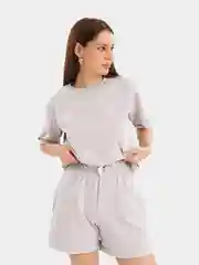 Серый спортивный костюм женский