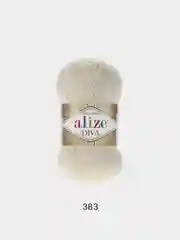 Белый пряжа Alize Diva 100% Микрофибра 100г 350м