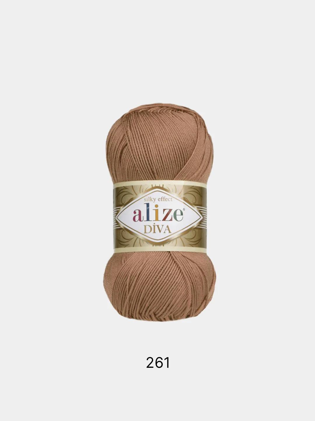 Медный пряжа Alize Diva 100% Микрофибра 100г 350м