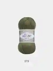 Оливковый пряжа Alize Diva 100% Микрофибра 100г 350м
