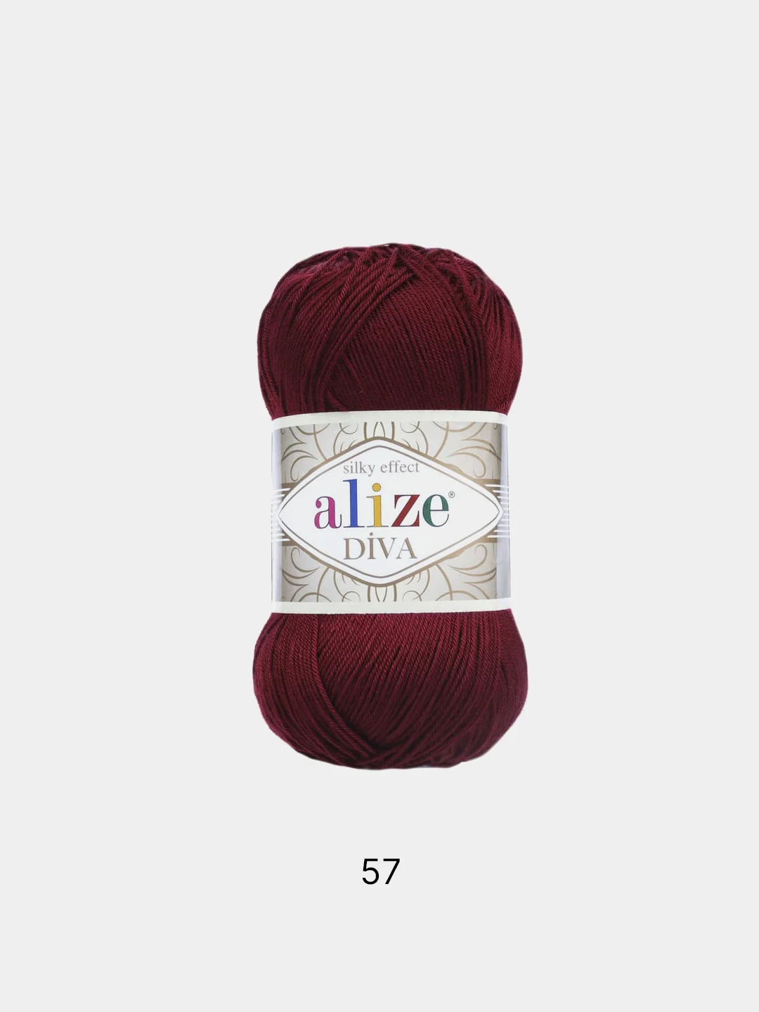 Хаки пряжа Alize Diva 100% Микрофибра 100г 350м