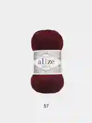 Хаки пряжа Alize Diva 100% Микрофибра 100г 350м