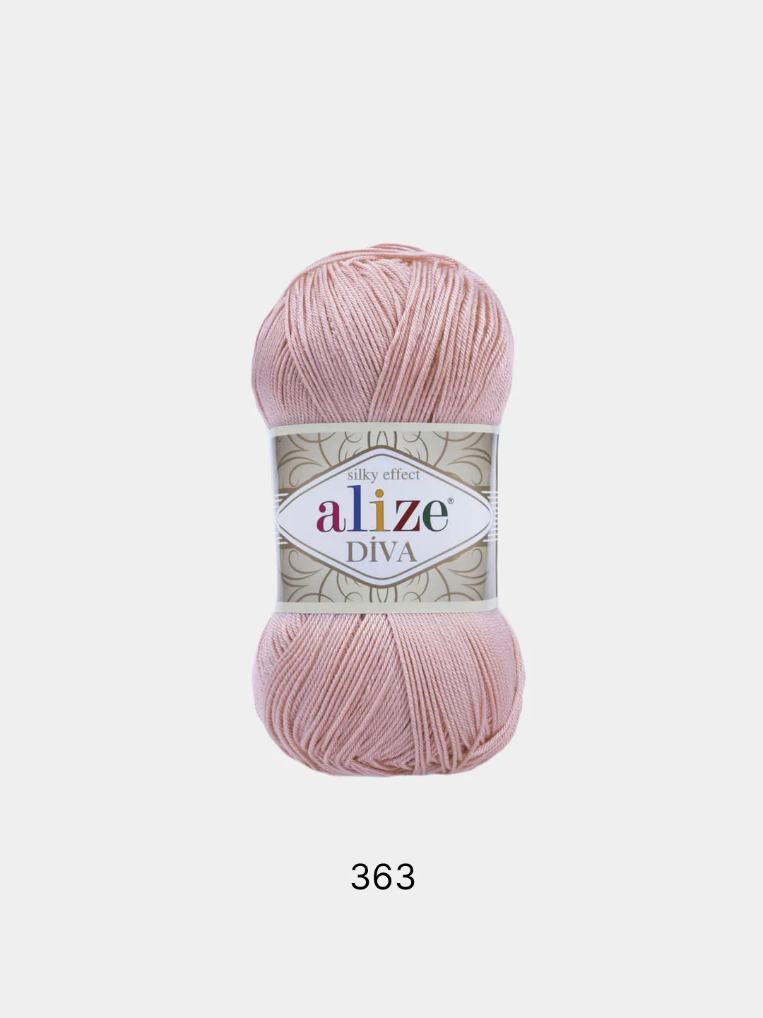 Конфетный пряжа Alize Diva 100% Микрофибра 100г 350м