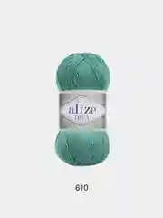 Тёмно-бирюзовый пряжа Alize Diva 100% Микрофибра 100г 350м