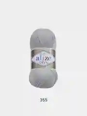 Серый металлик пряжа Alize Diva 100% Микрофибра 100г 350м
