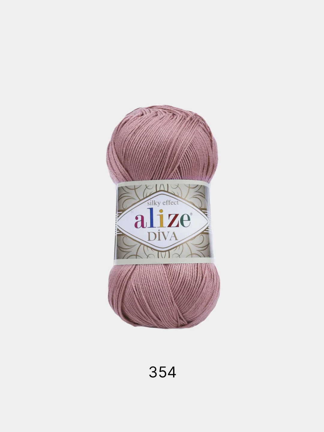 Розовый пряжа Alize Diva 100% Микрофибра 100г 350м
