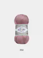 Розовый пряжа Alize Diva 100% Микрофибра 100г 350м