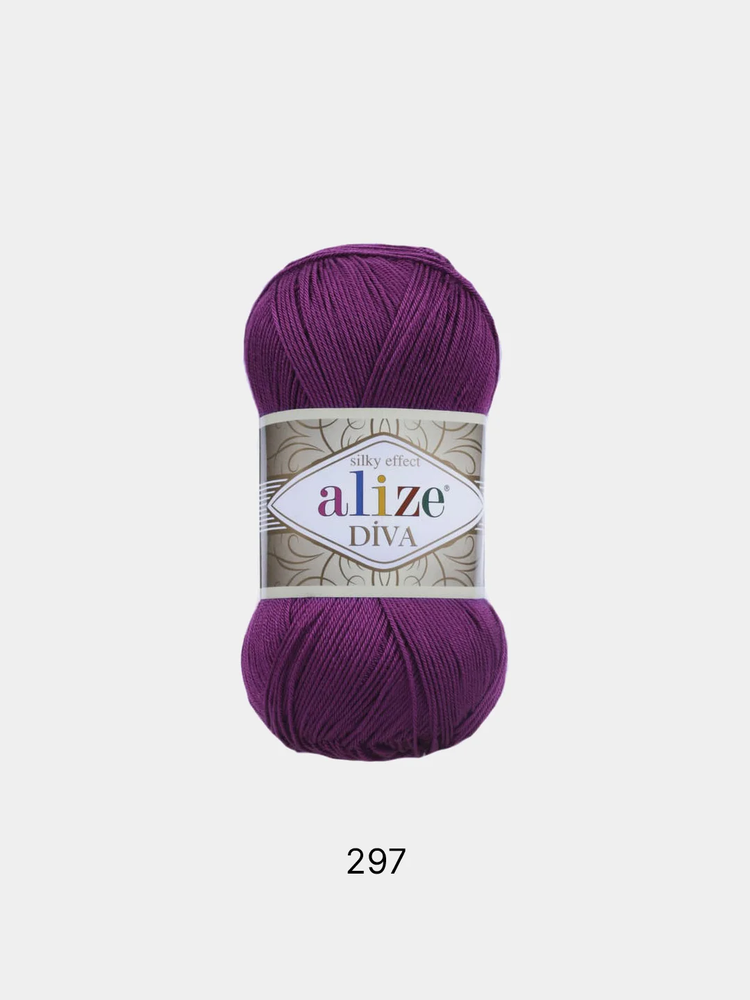 Пурпурный пряжа Alize Diva 100% Микрофибра 100г 350м