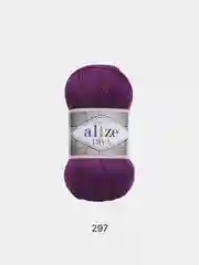 Пурпурный пряжа Alize Diva 100% Микрофибра 100г 350м