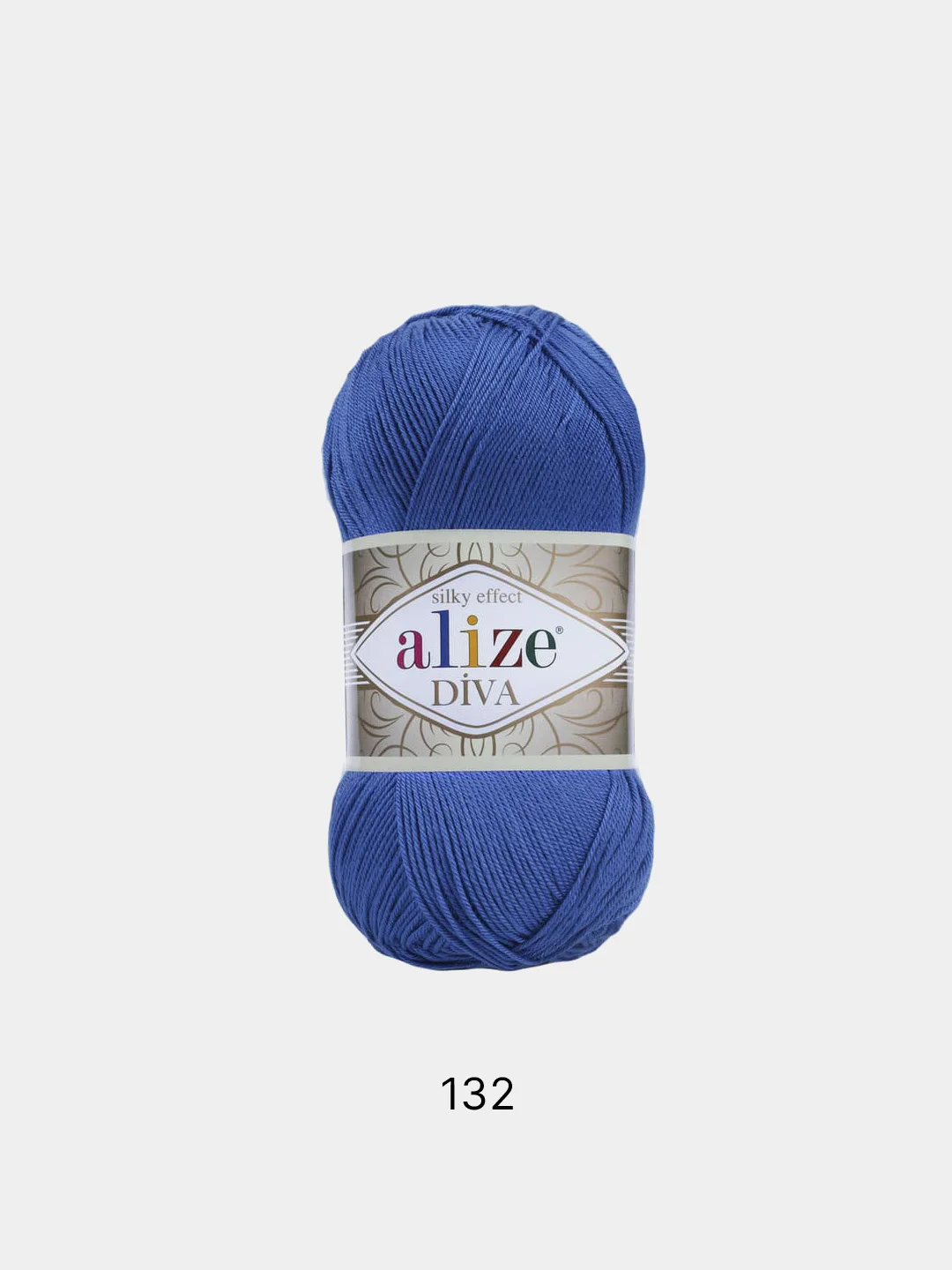 Синий пряжа Alize Diva 100% Микрофибра 100г 350м