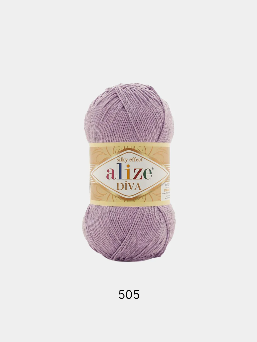 Фиолетовый пряжа Alize Diva 100% Микрофибра 100г 350м