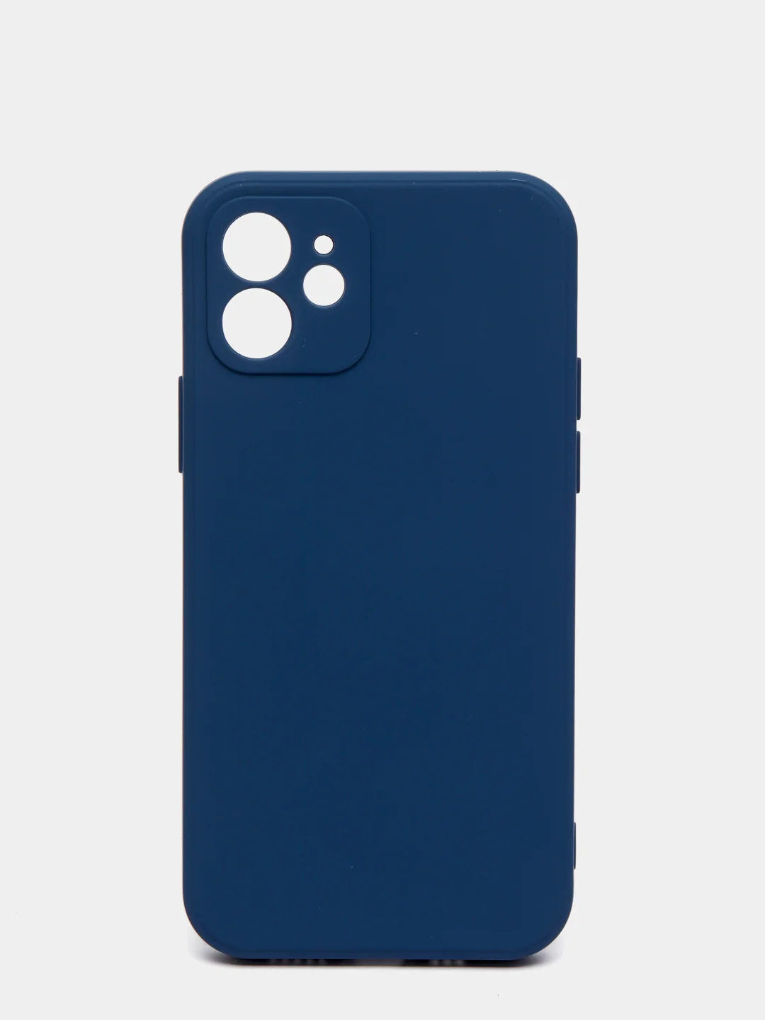 Синий чехол силиконовый iPhone 12
