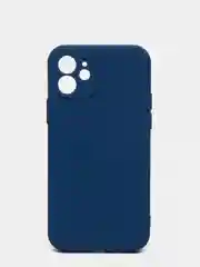 Синий чехол силиконовый iPhone 12