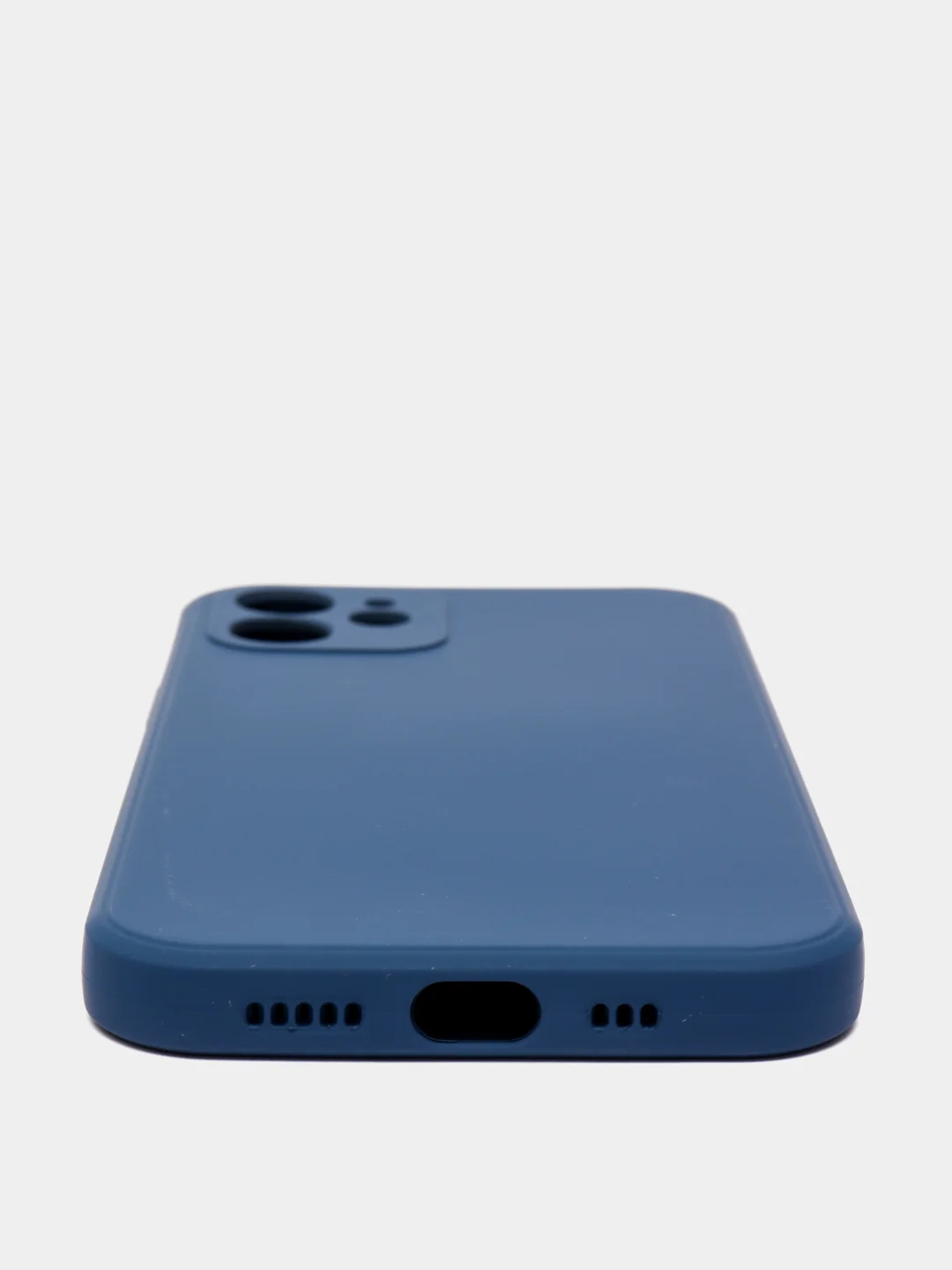 Синий чехол силиконовый iPhone 12