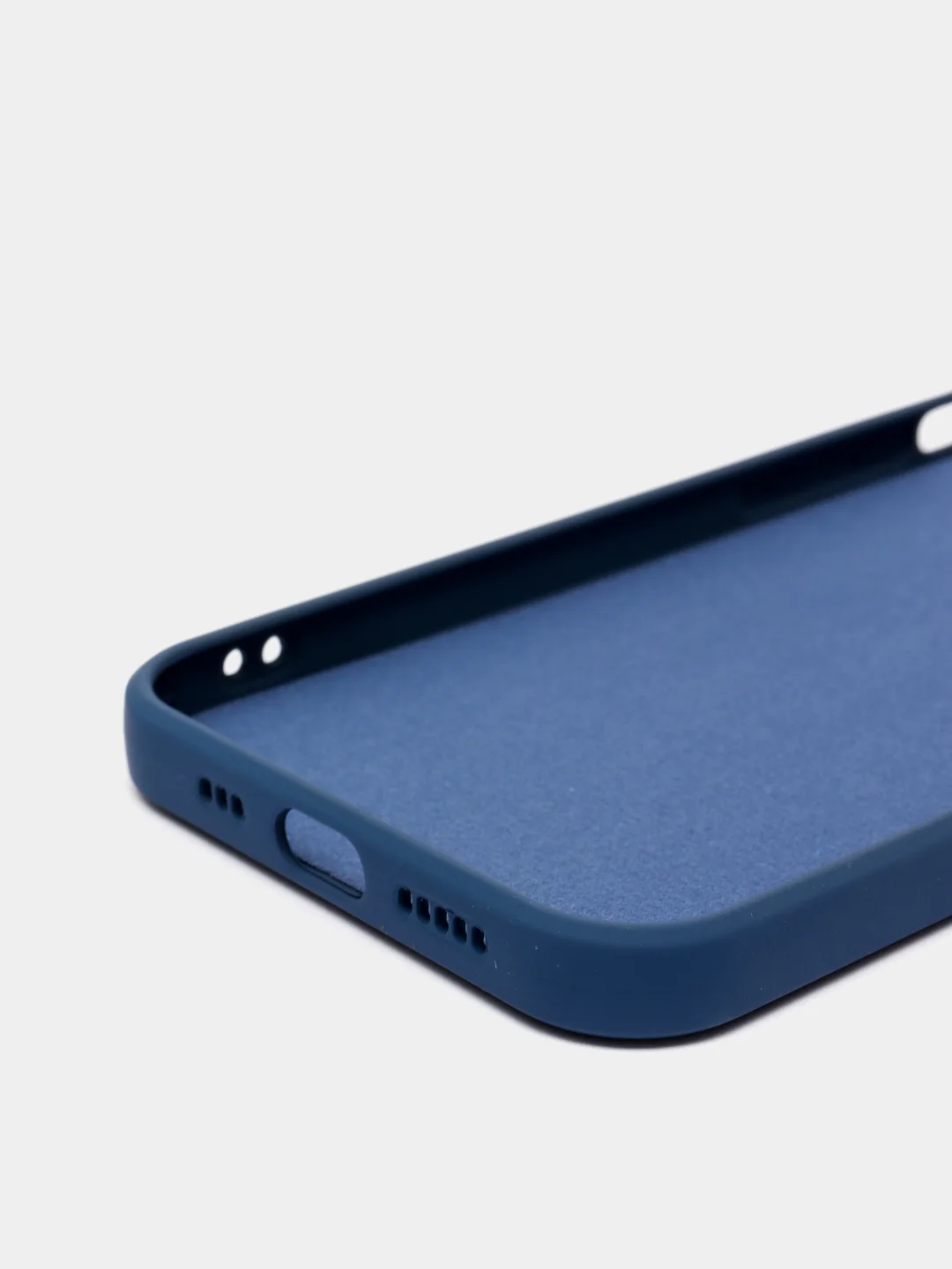 Синий чехол силиконовый iPhone 12