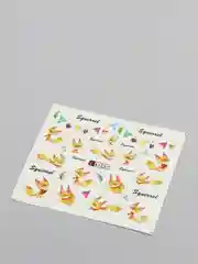 Коралловый наклейки для дизайна ногтей "Животные", слайдеры