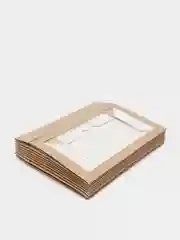 Коробка подарочная, для подарка, с окном и без, самосборная, крафтовая, разных размеров