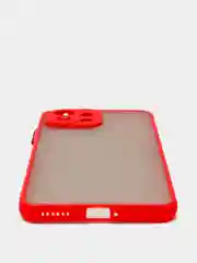 Красный чехол для Xiaomi Mi 11 Lite матовый пластиковый