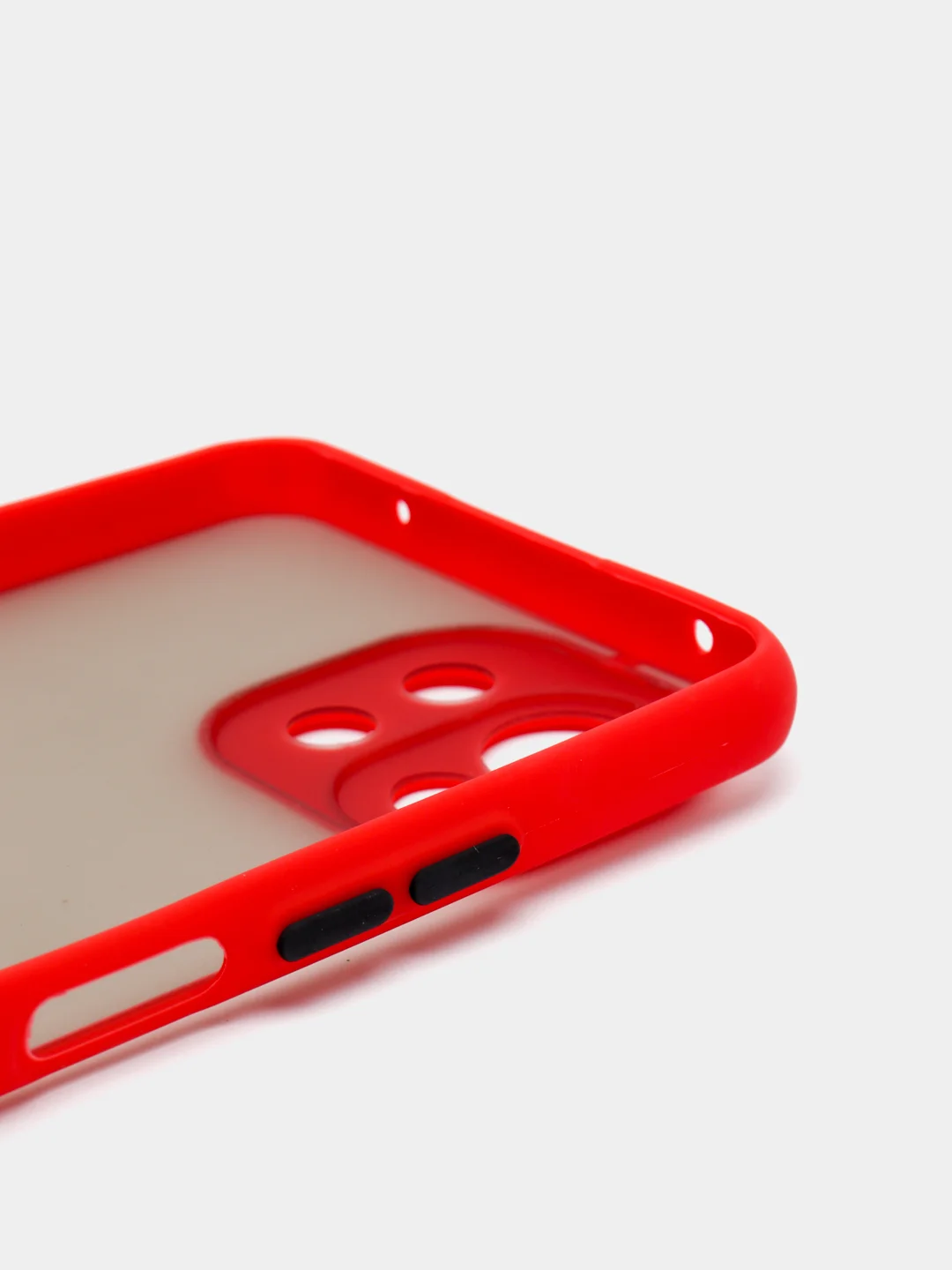 Красный чехол для Xiaomi Mi 11 Lite матовый пластиковый
