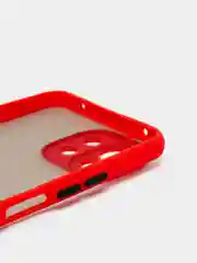 Красный чехол для Xiaomi Mi 11 Lite матовый пластиковый