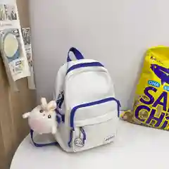 Белый женский рюкзак "Зайка"