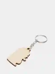 Белый брелок деревянный по к-поп группе "BTS"