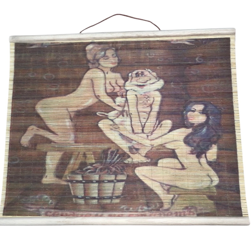 Картина для бани из бамбука, 50*40см