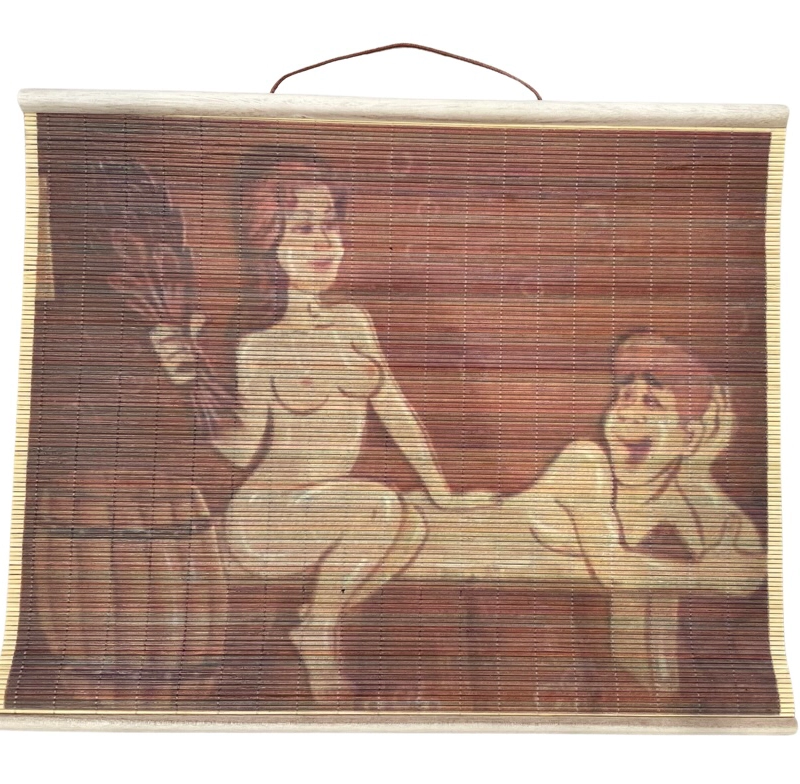 Картина для бани из бамбука, 50*40см