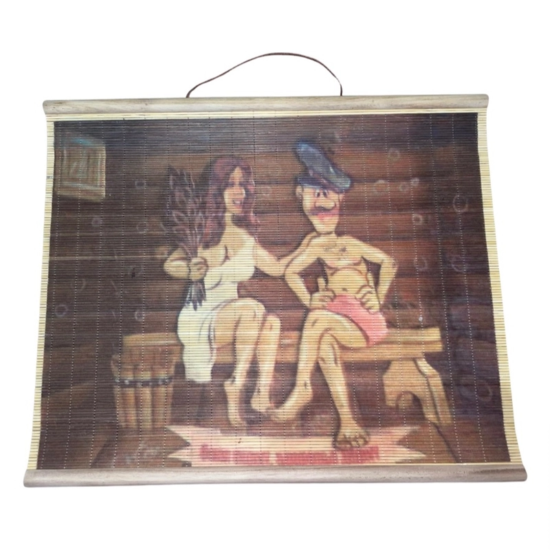 Картина для бани из бамбука, 50*40см