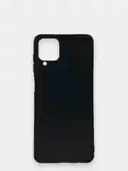 Угольный чехол Samsung Galaxy A12, M12, Самсунг Галакси А12, М12 черный, силиконовый