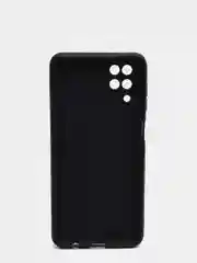 Хром чехол Samsung Galaxy A12, M12, Самсунг Галакси А12, М12 черный, силиконовый