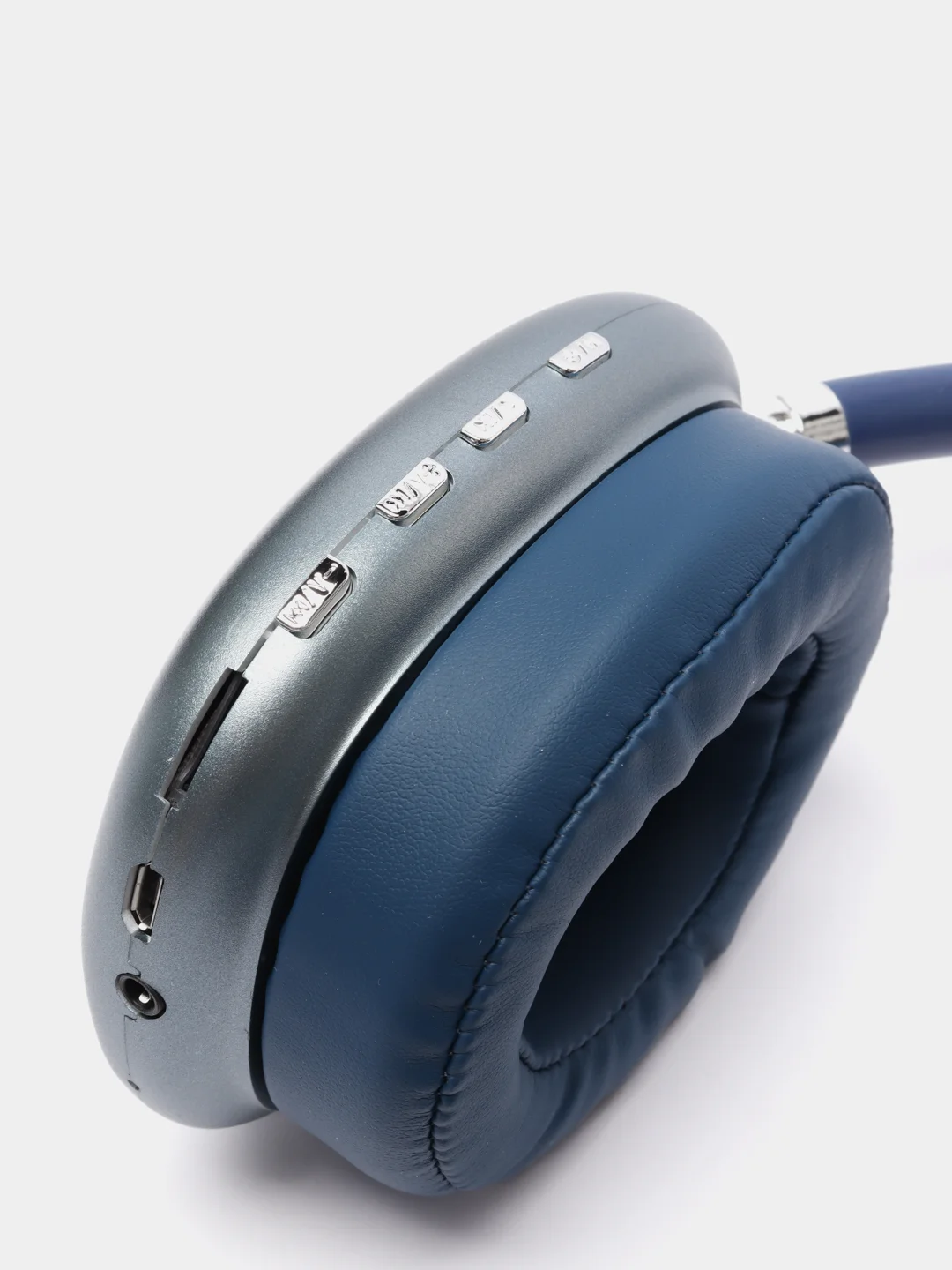 Синий bluetooth-наушники полноразмерные P9