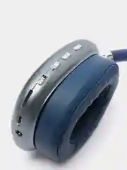 Синий bluetooth-наушники полноразмерные P9