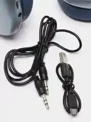 Синий bluetooth-наушники полноразмерные P9