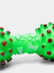 Лайм резиновая пищащая игрушка косточка пищалка для собак и кошек