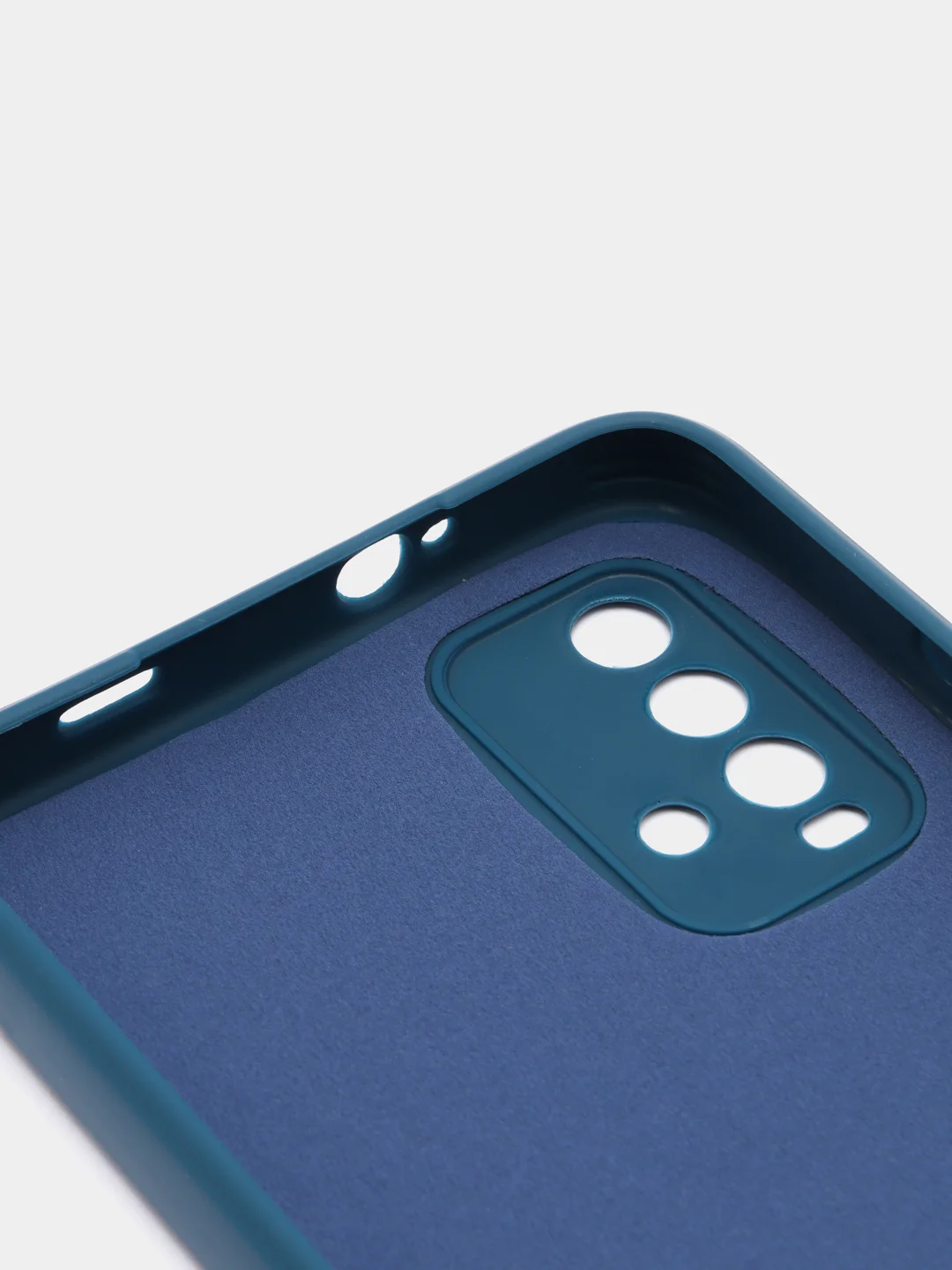Синий чехол для REDMI 9T, с защитой камеры и бархатом внутри