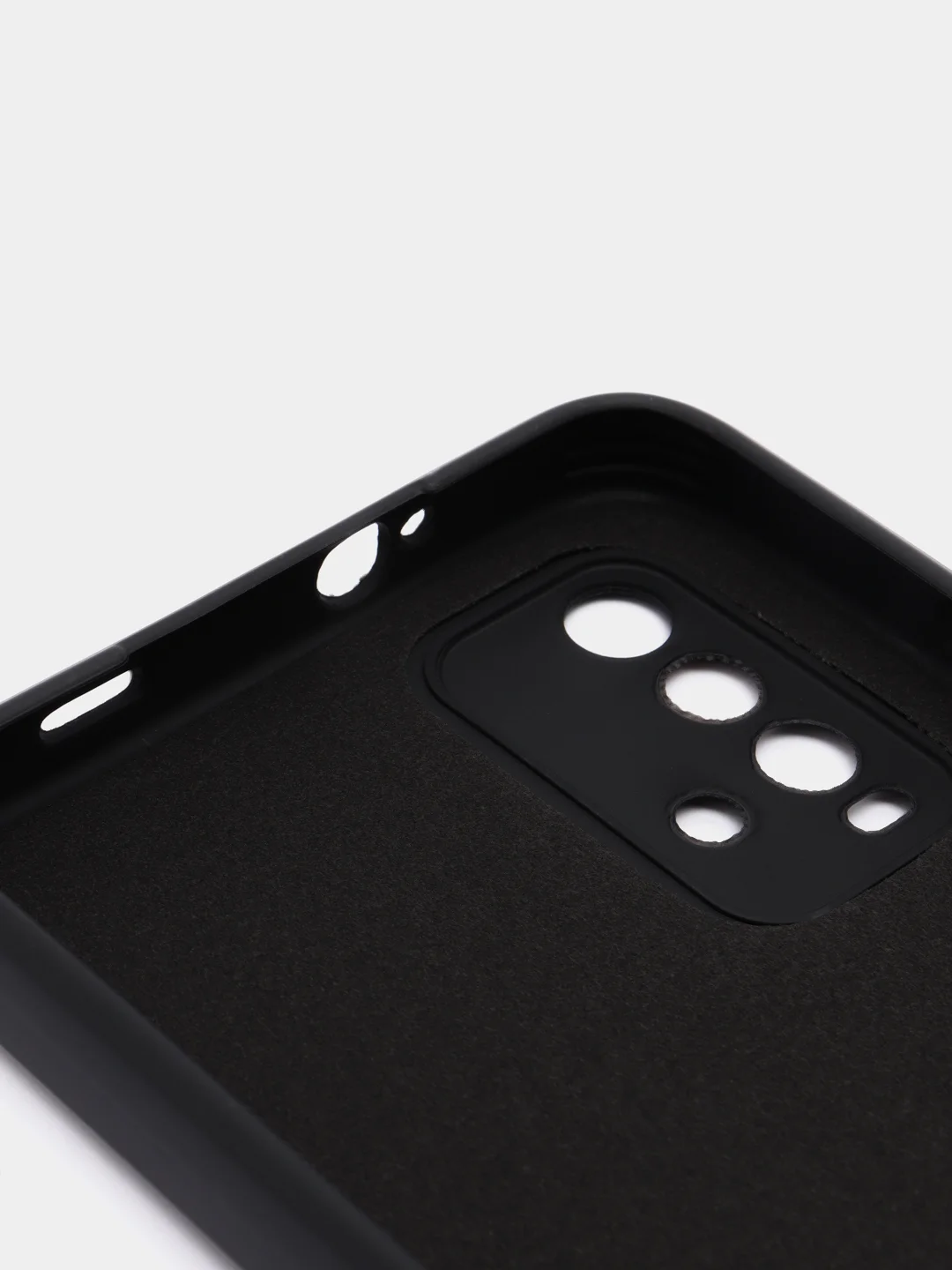 Черный чехол для REDMI 9T, с защитой камеры и бархатом внутри