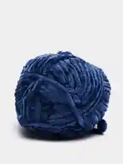 Темно-синий пряжа Bonbon плюшевая, полиэстер, 100 г, 120 м