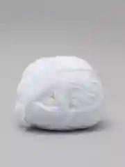 Белый пряжа Bonbon плюшевая, полиэстер, 100 г, 120 м