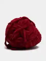 Тёмно-бордовый пряжа Bonbon плюшевая, полиэстер, 100 г, 120 м