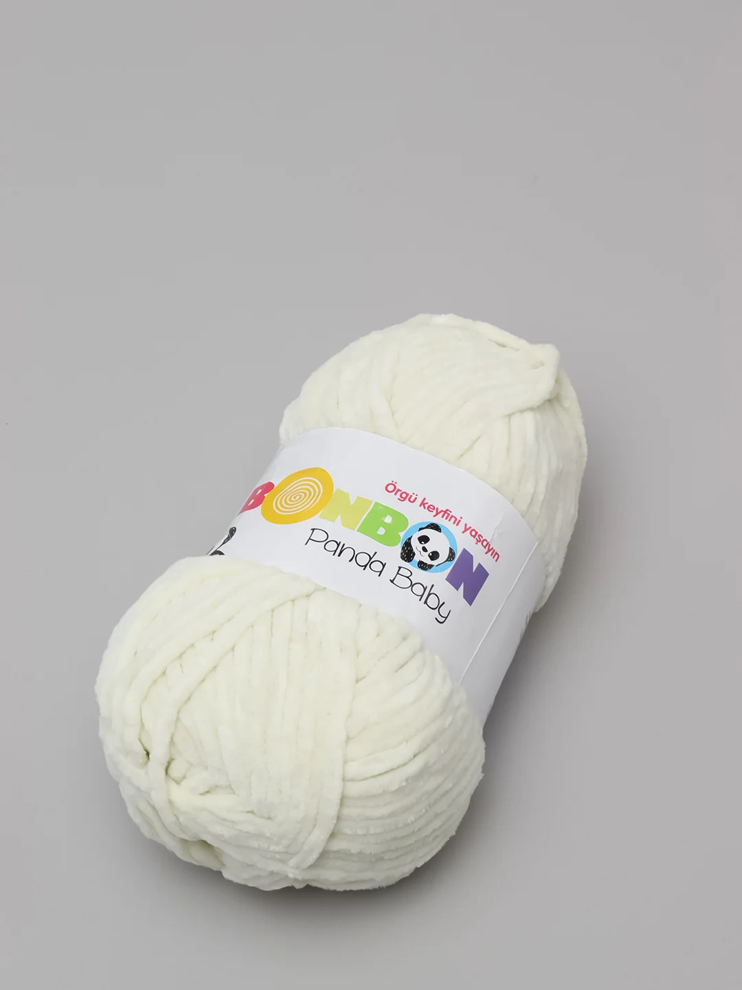 Молочный пряжа Bonbon плюшевая, полиэстер, 100 г, 120 м